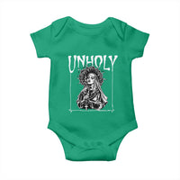 Unholy Nun Baby Onesie Funny Horror Unholy Nun Satan Baphomet Gothic