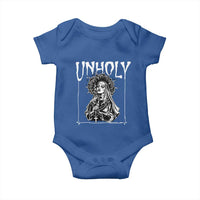 Unholy Nun Baby Onesie Funny Horror Unholy Nun Satan Baphomet Gothic