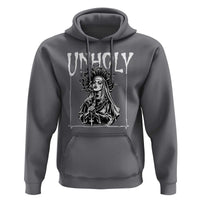 Unholy Nun Hoodie Funny Horror Unholy Nun Satan Baphomet Gothic