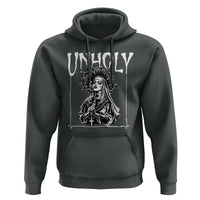 Unholy Nun Hoodie Funny Horror Unholy Nun Satan Baphomet Gothic