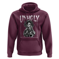 Unholy Nun Hoodie Funny Horror Unholy Nun Satan Baphomet Gothic