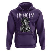 Unholy Nun Hoodie Funny Horror Unholy Nun Satan Baphomet Gothic