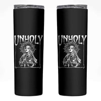 Unholy Nun Skinny Tumbler Funny Horror Unholy Nun Satan Baphomet Gothic