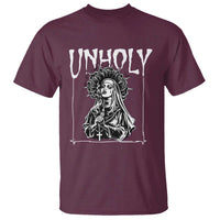 Unholy Nun T Shirt Funny Horror Unholy Nun Satan Baphomet Gothic