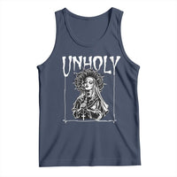 Unholy Nun Tank Top Funny Horror Unholy Nun Satan Baphomet Gothic