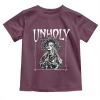 Unholy Nun Toddler T Shirt Funny Horror Unholy Nun Satan Baphomet Gothic