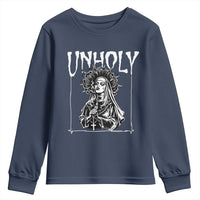 Unholy Nun Youth Sweatshirt Funny Horror Unholy Nun Satan Baphomet Gothic