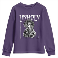 Unholy Nun Youth Sweatshirt Funny Horror Unholy Nun Satan Baphomet Gothic