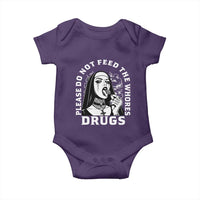 Funny Unholy Nun Baby Onesie Please Do Not Feed The Whores Drugs