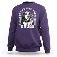 Funny Unholy Nun Sweatshirt Please Do Not Feed The Whores Drugs