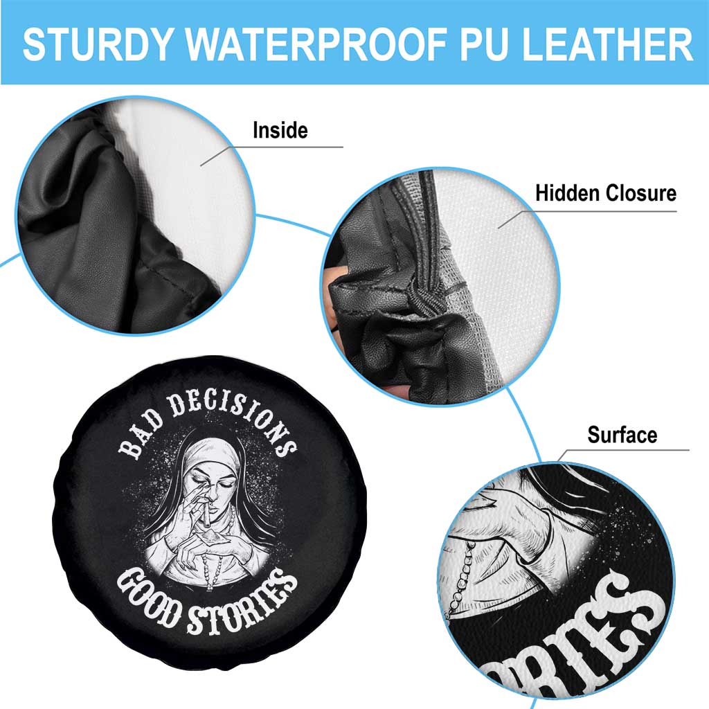 Funny Unholy Nun Spare Tire Cover Bad Decisions Good Stories