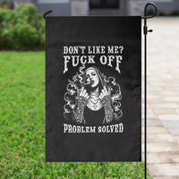 Funny Unholy Nun Garden Flag Don't Like Me Fuck Off Problem Solved
