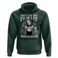 Funny Unholy Nun Hoodie Don't Like Me Fuck Off Problem Solved