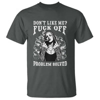 Funny Unholy Nun T Shirt Don't Like Me Fuck Off Problem Solved