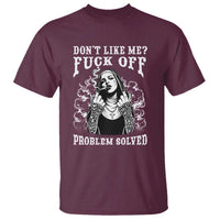 Funny Unholy Nun T Shirt Don't Like Me Fuck Off Problem Solved