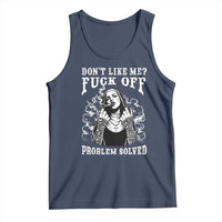Funny Unholy Nun Tank Top Don't Like Me Fuck Off Problem Solved