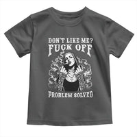 Funny Unholy Nun Toddler T Shirt Don't Like Me Fuck Off Problem Solved