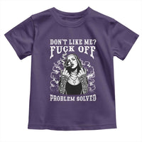 Funny Unholy Nun Toddler T Shirt Don't Like Me Fuck Off Problem Solved