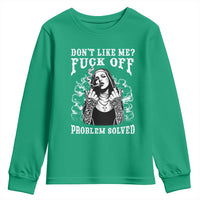 Funny Unholy Nun Youth Sweatshirt Don't Like Me Fuck Off Problem Solved