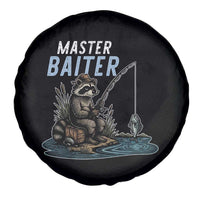 Funny Raccoon Fishing Spare Tire Cover Master Baiter Fisherman