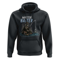 Funny Raccoon Fishing Hoodie Master Baiter Fisherman