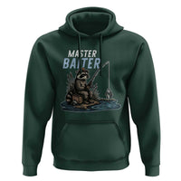 Funny Raccoon Fishing Hoodie Master Baiter Fisherman