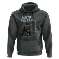 Funny Raccoon Fishing Hoodie Master Baiter Fisherman