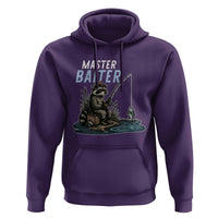 Funny Raccoon Fishing Hoodie Master Baiter Fisherman