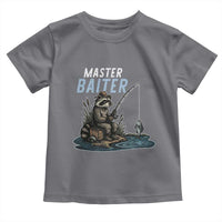 Funny Raccoon Fishing Toddler T Shirt Master Baiter Fisherman