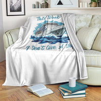 Funny Cruise Vacation Throw Blanket This Week I Do Not Give A Ship - Wonder Print Shop