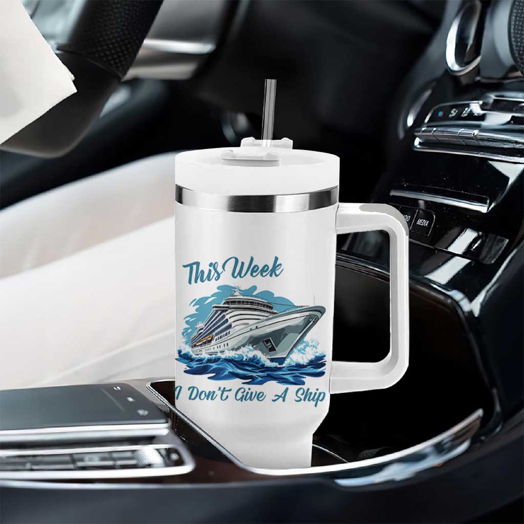 Funny Cruise Vacation Tumbler With Handle This Week I Do Not Give A Ship - Wonder Print Shop