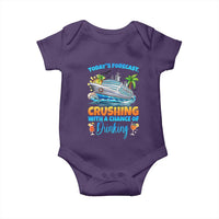 Funny Cruise Vacation Trip Drinking Baby Onesie Today Is Forecast Cruising With A Chance Of Drinking - Wonder Print Shop