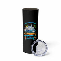 Funny Cruise Vacation Trip Drinking Skinny Tumbler Today Is Forecast Cruising With A Chance Of Drinking - Wonder Print Shop