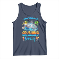 Funny Cruise Vacation Trip Drinking Tank Top Today Is Forecast Cruising With A Chance Of Drinking - Wonder Print Shop
