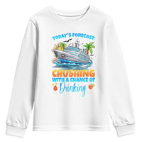 Funny Cruise Vacation Trip Drinking Youth Sweatshirt Today Is Forecast Cruising With A Chance Of Drinking - Wonder Print Shop
