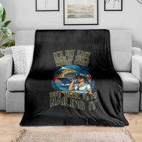 Funny Cruise Throw Blanket It Is Not Easy Being My Wife's Cruise Candy - Wonder Print Shop