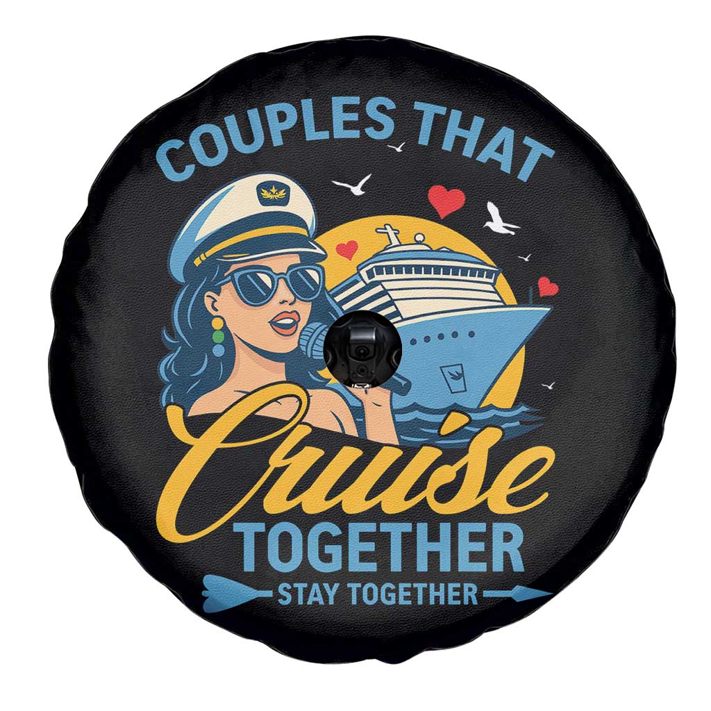 Couples That Cruise Together Stay Together Spare Tire Cover Funny Cruising Couples - Wonder Print Shop
