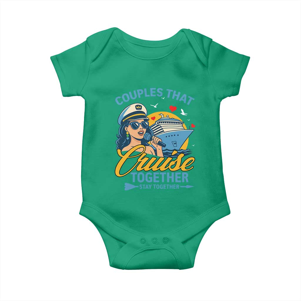 Couples That Cruise Together Stay Together Baby Onesie Funny Cruising Couples - Wonder Print Shop