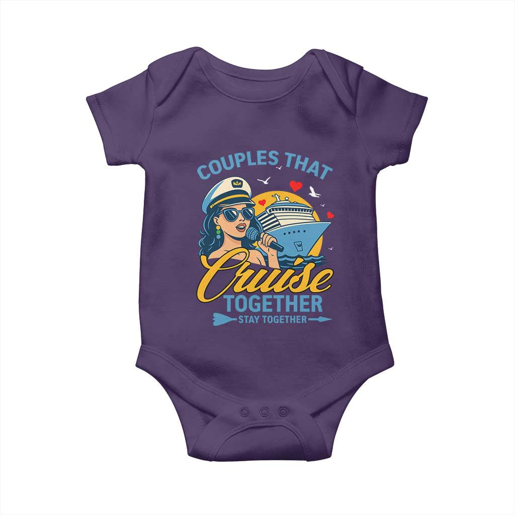 Couples That Cruise Together Stay Together Baby Onesie Funny Cruising Couples - Wonder Print Shop