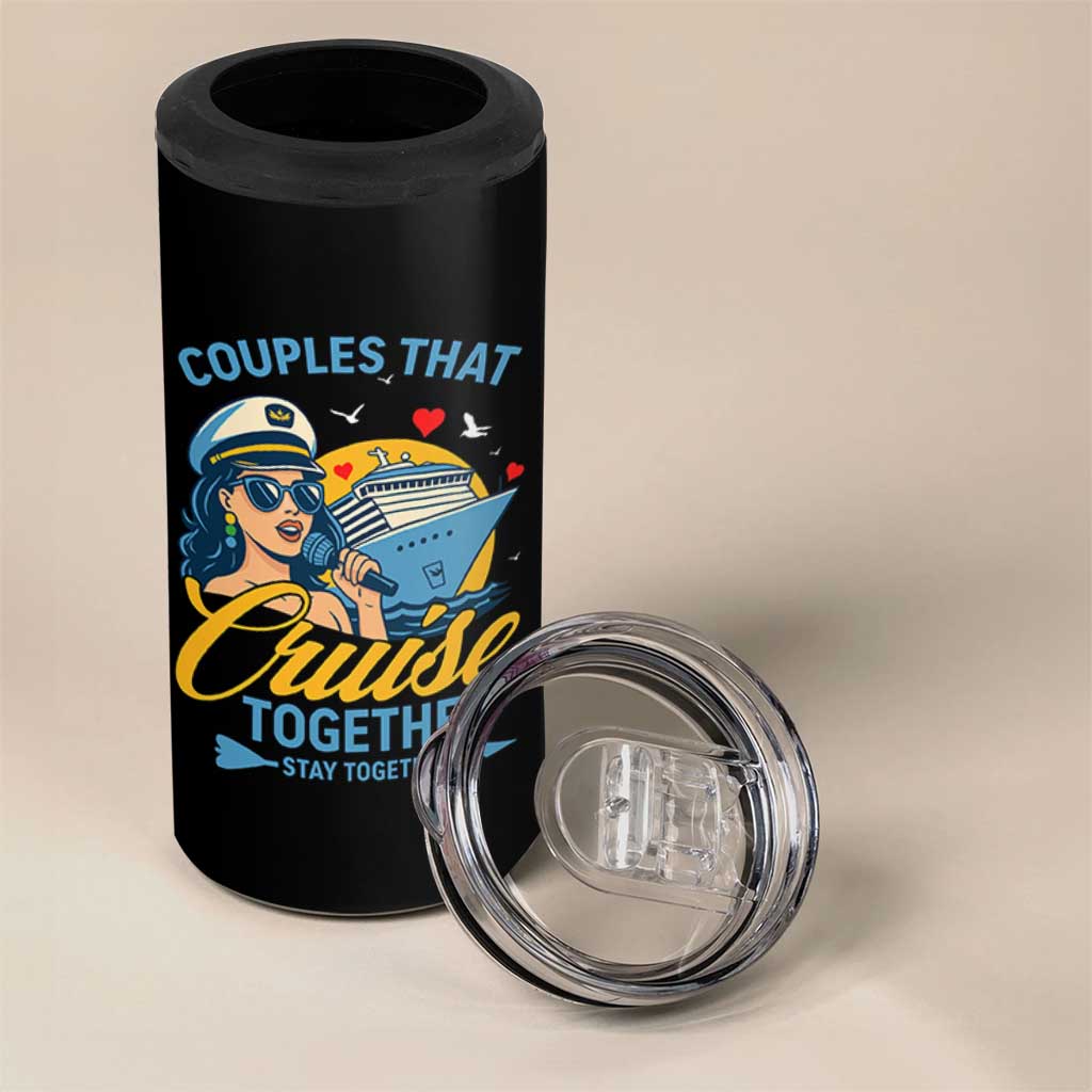 Couples That Cruise Together Stay Together 4 in 1 Can Cooler Tumbler Funny Cruising Couples - Wonder Print Shop