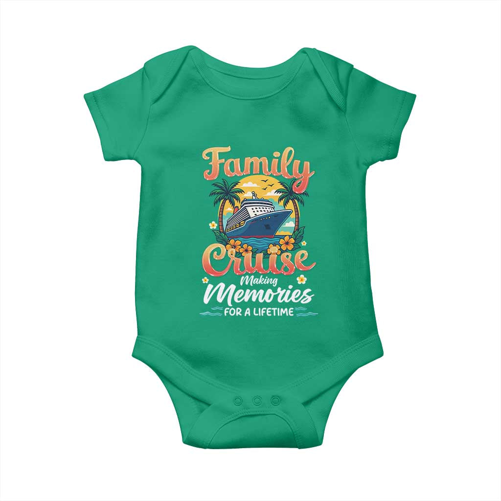 Family Cruise Making Memories For A Life Time Baby Onesie Funny Cruise Vacation Trip - Wonder Print Shop