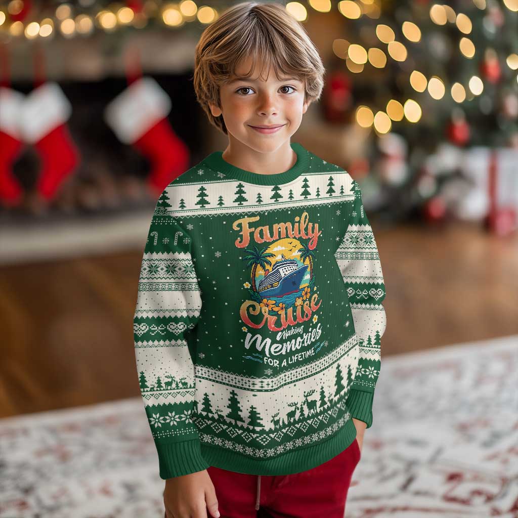 Family Cruise Making Memories For A Life Time Ugly Christmas Sweater Funny Cruise Vacation Trip - Wonder Print Shop