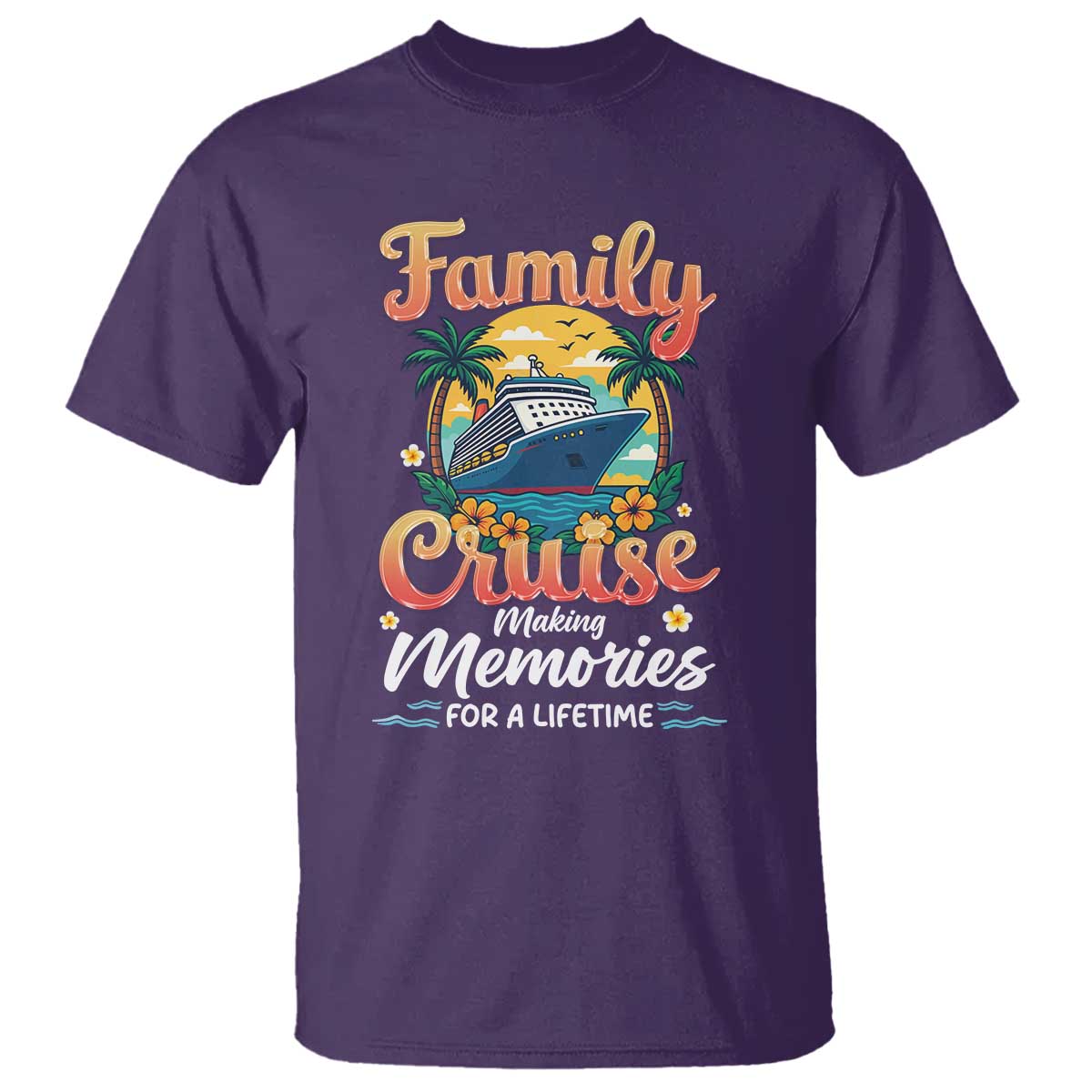Family Cruise Making Memories For A Life Time T Shirt Funny Cruise Vacation Trip - Wonder Print Shop