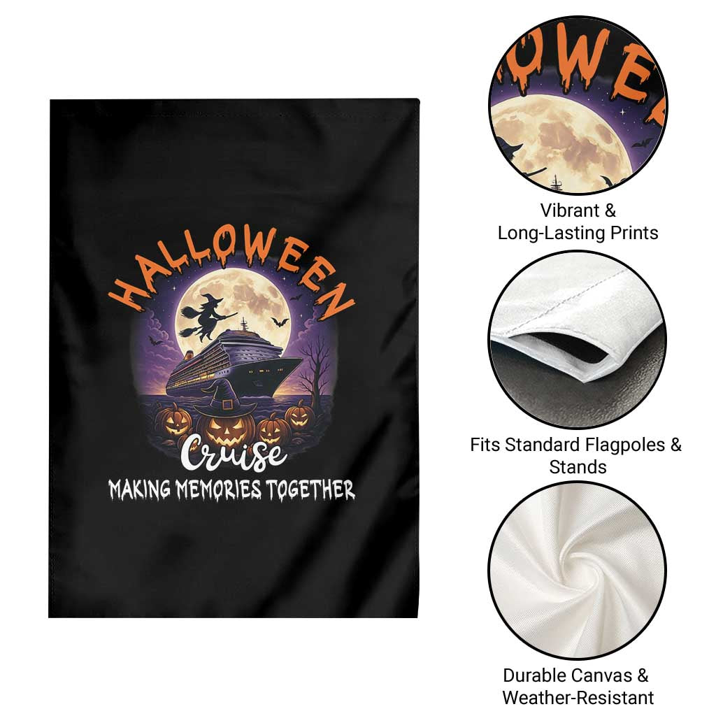 Funny Cruise Halloween Garden Flag Making Memories Together - Wonder Print Shop