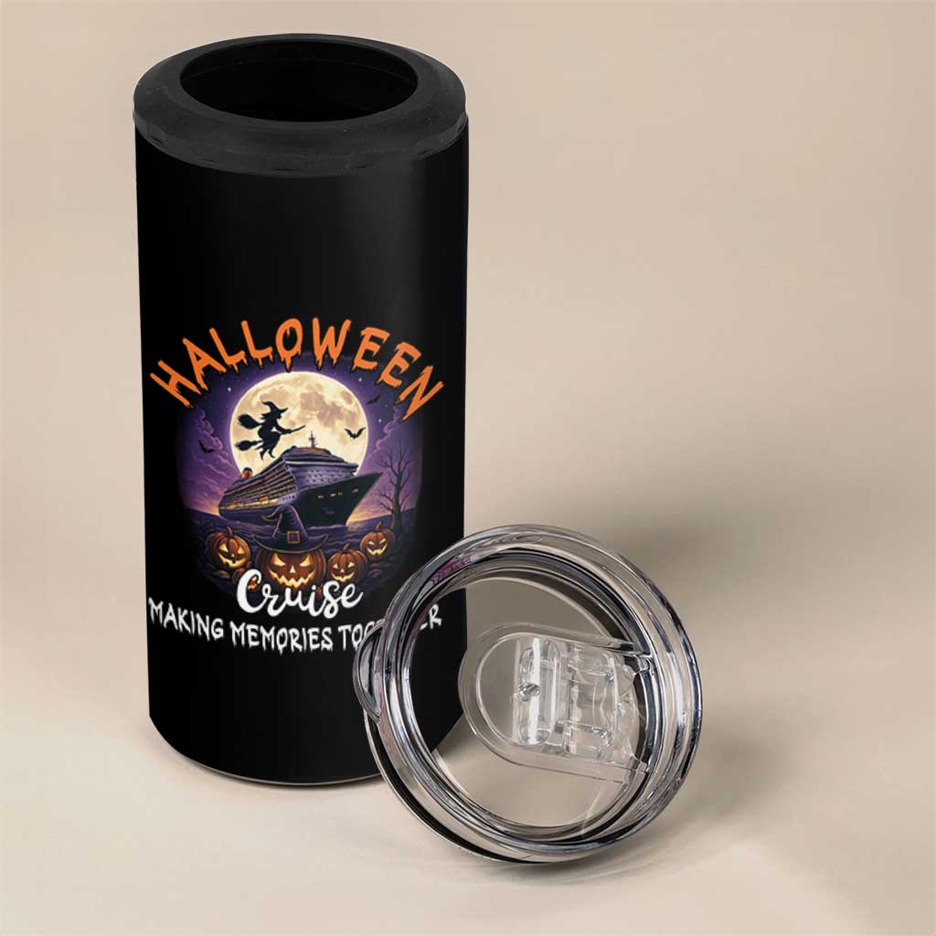 Funny Cruise Halloween 4 in 1 Can Cooler Tumbler Making Memories Together - Wonder Print Shop