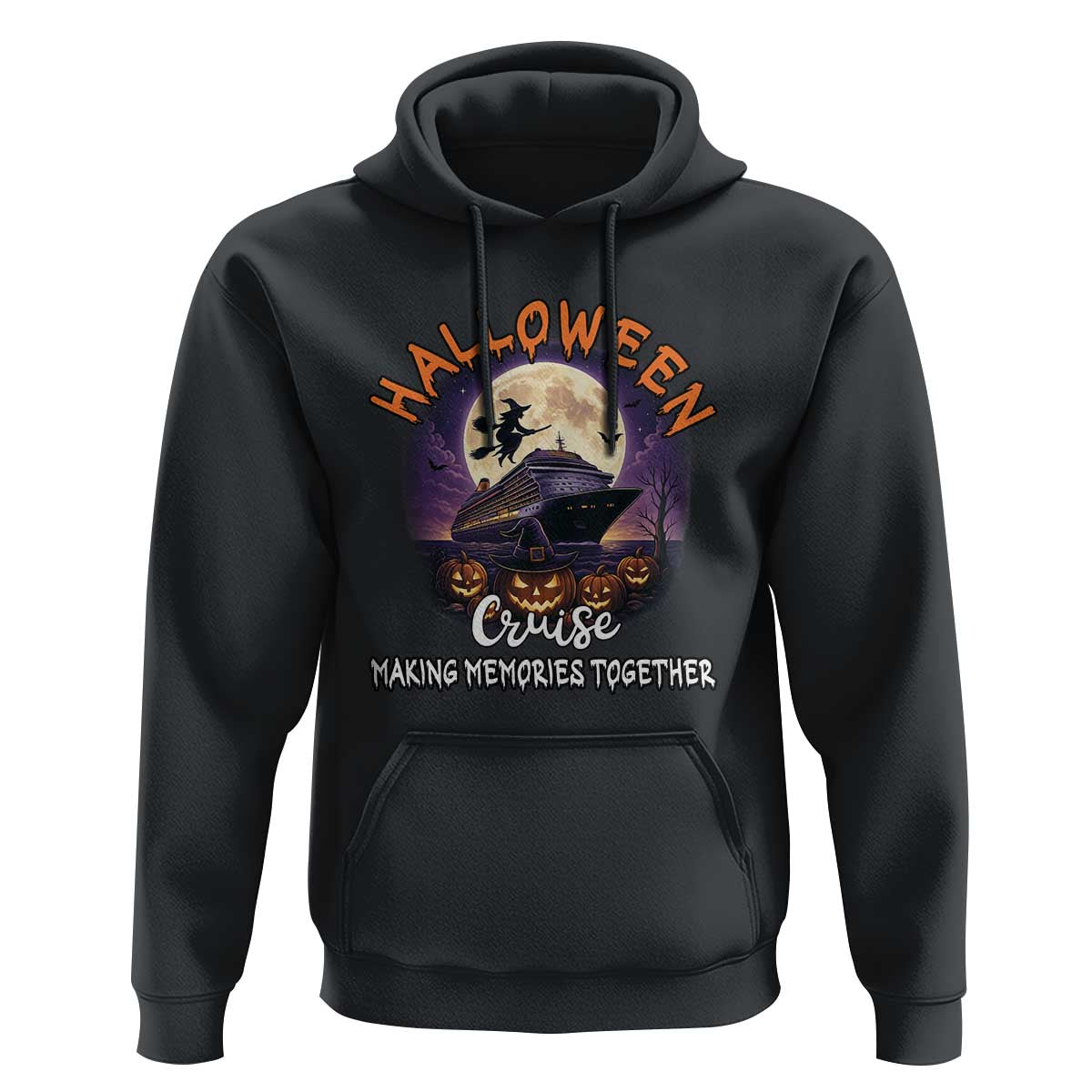 Funny Cruise Halloween Hoodie Making Memories Together - Wonder Print Shop