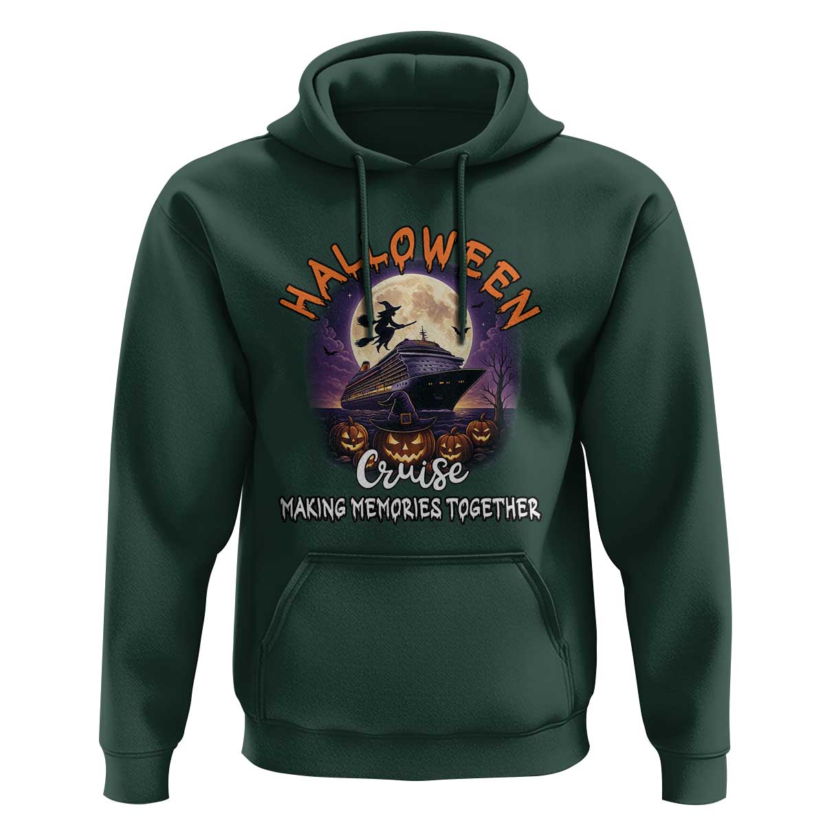 Funny Cruise Halloween Hoodie Making Memories Together - Wonder Print Shop