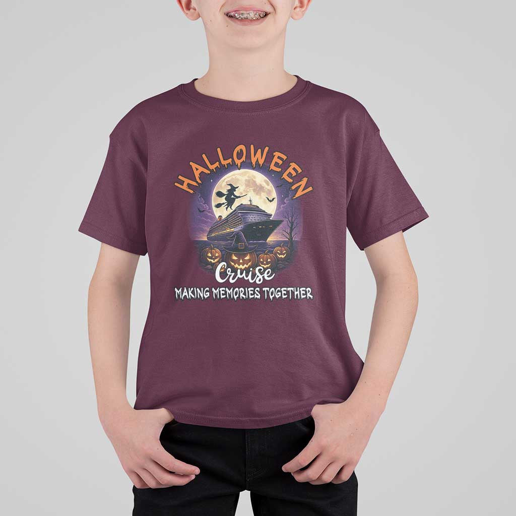 Funny Cruise Halloween T Shirt For Kid Making Memories Together - Wonder Print Shop