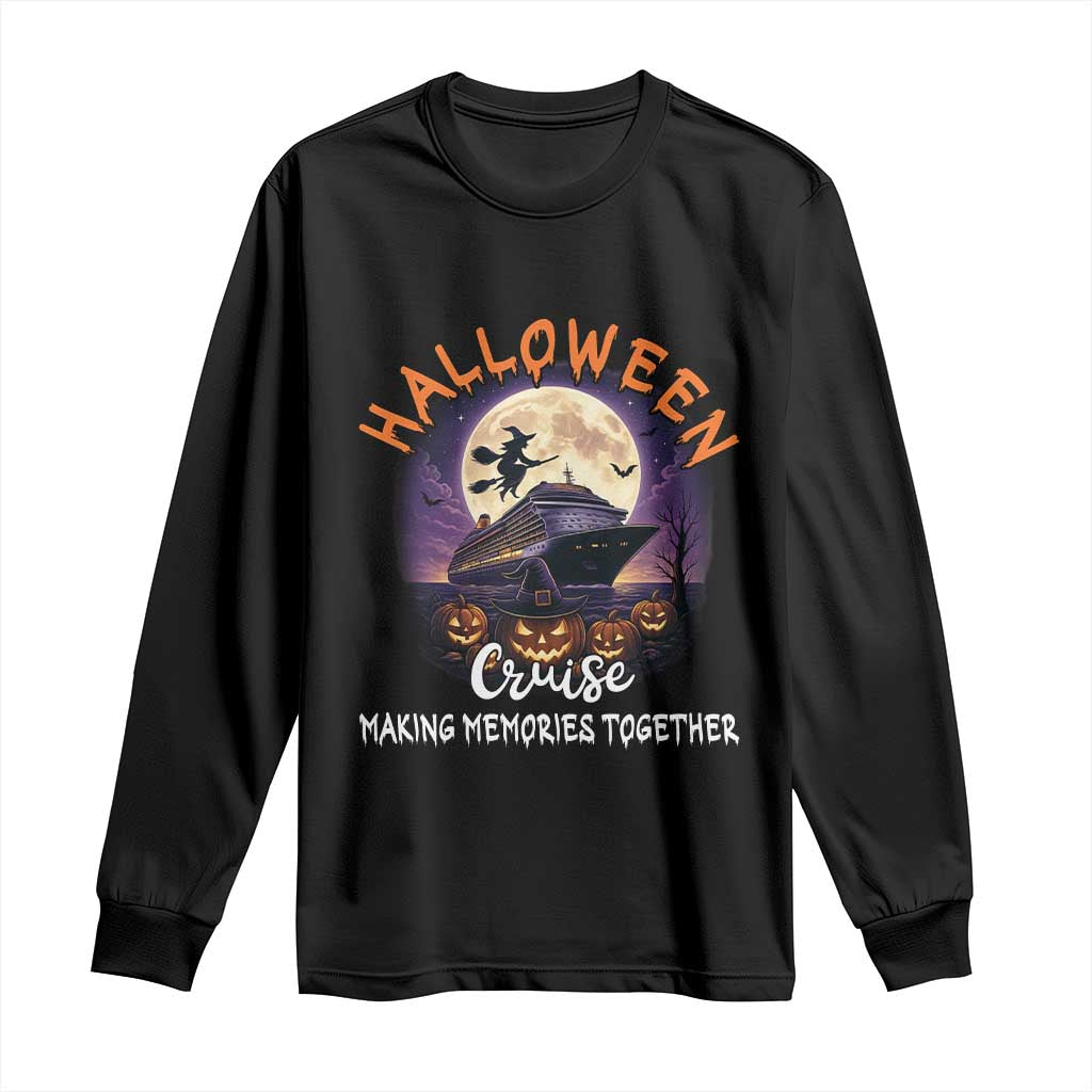 Funny Cruise Halloween Long Sleeve Shirt Making Memories Together - Wonder Print Shop