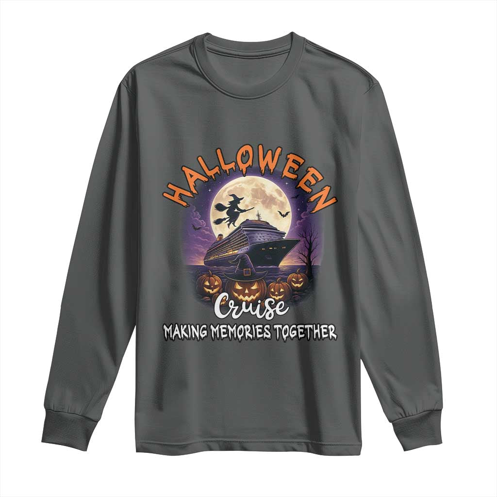 Funny Cruise Halloween Long Sleeve Shirt Making Memories Together - Wonder Print Shop